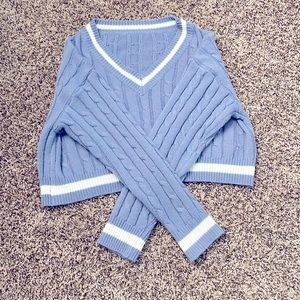 Blue Knit Sweater